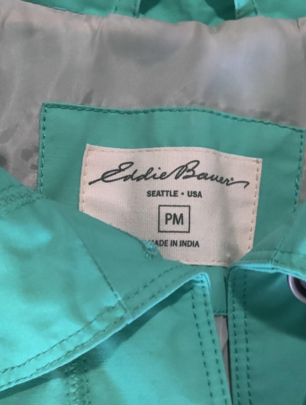 Eddie Bauer Teal Button-Front Jacket - Picture 3 of 9